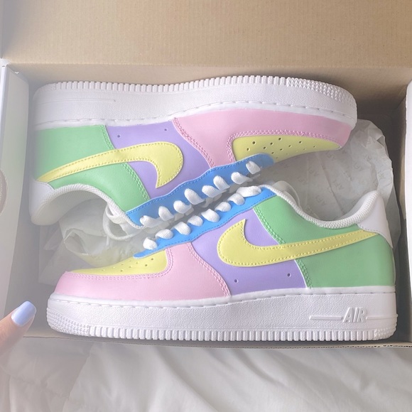 nike air force pastel shoes